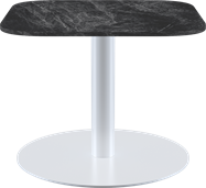 White Halo Side Table